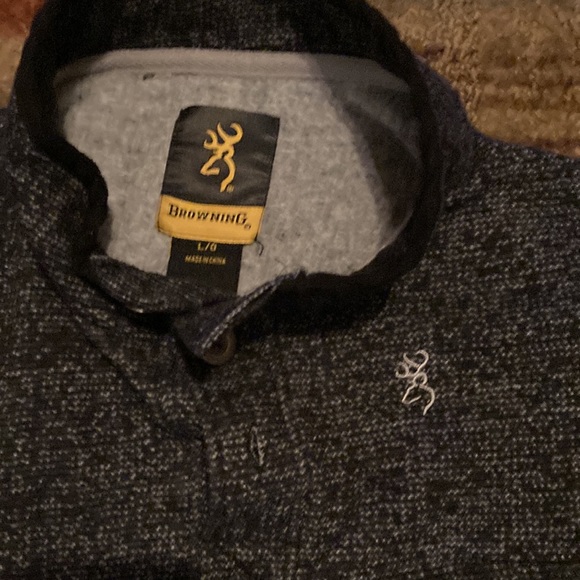 Browning Fleece Sweater sz S - Picture 2 of 2